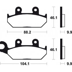 YAMAHA XT 350 (91-16) DELANTERAS BREMBO