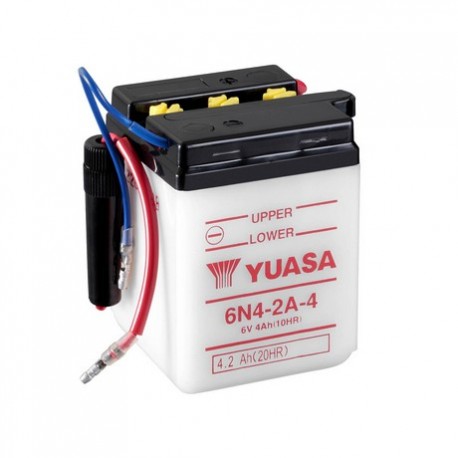 BATERIA MOTO YUASA 6N2-2A-4 DRY CHARGED (SIN ELECTROLITO)