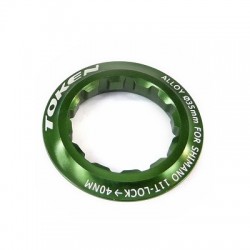 TUERCA DE CASSETTE TOKEN SHIMANO 11 DIENTES VERDE