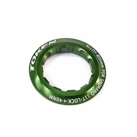 TUERCA DE CASSETTE TOKEN SHIMANO 11 DIENTES VERDE