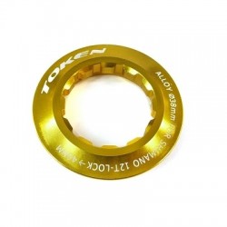 TUERCA DE CASSETTE TOKEN SHIMANO 12 DIENTES ORO