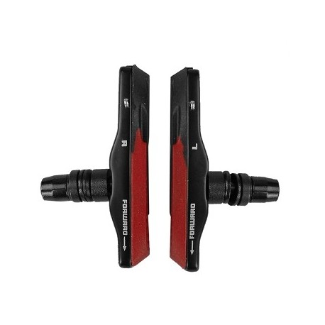 PORTE PATINS VTT BARADINE V-BRAKE 72MM NOIR/ROUGE SUPPORT ALU (LA PAIRE)