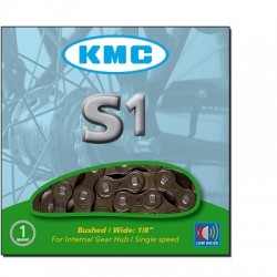 CHAINE VELO KMC 1 VITESSE MODELE S1 1/2" X 1/8"