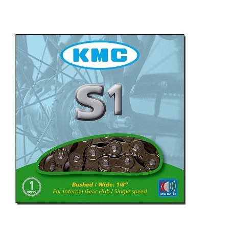 CHAINE VELO KMC 1 VITESSE MODELE S1 1/2" X 1/8"