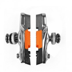 PORTE PATINS ROUTE BARADINE 55MM GRIS/ORANGE/NOIR SUPPORT ALU (LA PAIRE)