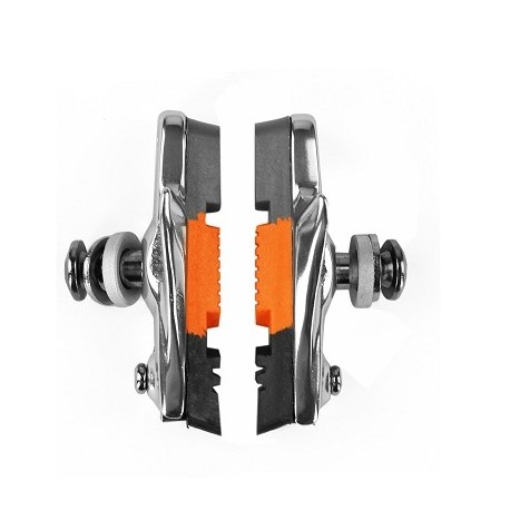 PORTE PATINS ROUTE BARADINE 55MM GRIS/ORANGE/NOIR SUPPORT ALU (LA PAIRE)