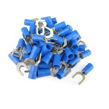 TERMINALES ELECTRICOS FOURCHES DIAM6 1.5-2.5MM2 AZUL (CAJA 50PCS)