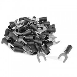 TERMINALES ELECTRICOS FOURCHES DIAM6 2.5-4.0MM2 NEGROS(CAJA 50PCS)