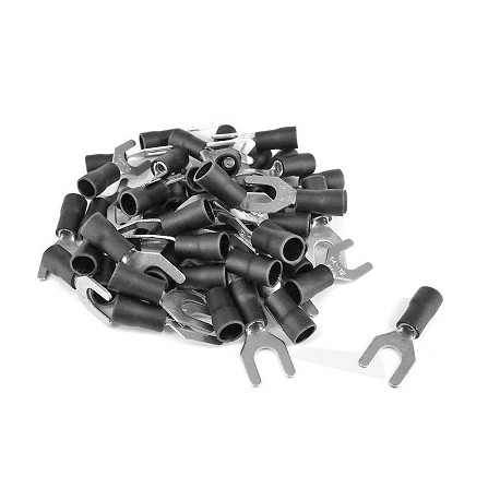 TERMINALES ELECTRICOS FOURCHES DIAM6 2.5-4.0MM2 NEGROS(CAJA 50PCS)