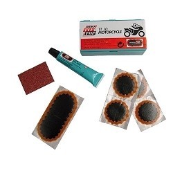 KIT REPARACION TIP TOP TT10 MOTO/AUTO (CAJA) - (PARCHES + TUBO DISOLUCION )