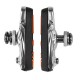 PORTE PATINS ROUTE BARADINE 55MM ORANGE/NOIR SUPPORT ALU (LA PAIRE)