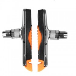 PORTE PATINS VTT BARADINE V-BRAKE 78MM NOIR/ORANGE SUPPORT ALU (LA PAIRE)