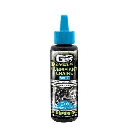 LUBRIFIANT CHAINE WET GS 27 CYCLES 125ML