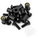 SET OF BOLTS BLACK FOR WINDSCREEN 8PCS