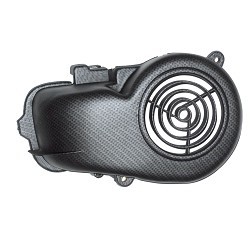 TAPA VENTILADOR MINARELLI CILINDRO HORIZ C/CARBONO