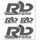 TABLA DE PEGATINAS RBMAX 150 X 200 MM GRISO