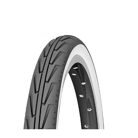 PNEU 20 X 1 3/8 MICHELIN DIABOLO BLANC/NOIR ( PRIX NET )