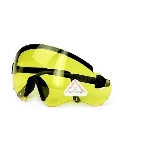 LUNETTES VELO NOIR - VERRE JAUNE