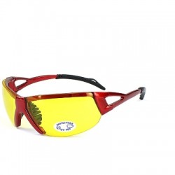 LUNETTES VELO ROUGE - VERRE JAUNE