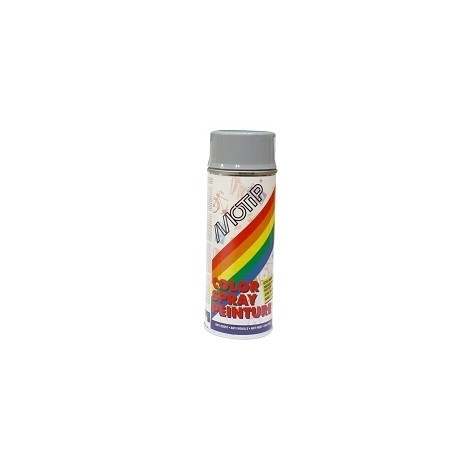 BOMBA PINTURA MOTIP GLICERO 400ML GRIS BRILLO