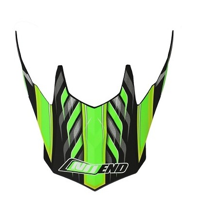 VISOR HELMET OFF ROAD NO END DEFCON 5 BLACK/GREEN MAT