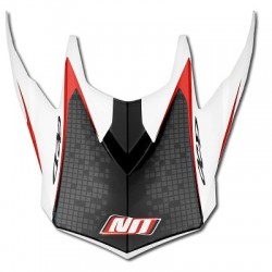 VISERA CASCO CROSS CROSS NOEND DEFCON BY OCD WHITE/RED TX696