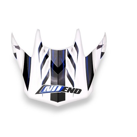 VISERA CASCO CROSS NOEND DEFCON 5 WHITE/BLUE