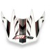 VISERA CASCO CROSS NOEND DEFCON 5 WHITE/RED