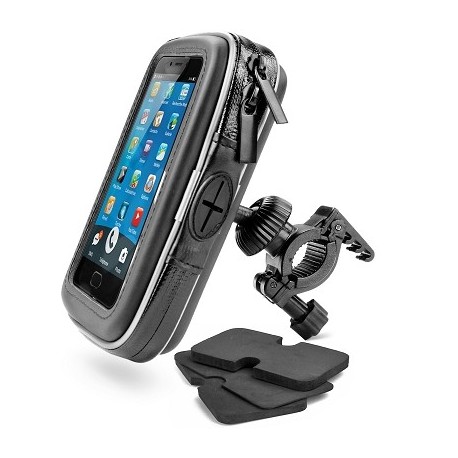 WATERPROOF GSM / PDA HOLDER FOR SCOOTER / MOTORCYCLE ( FIX ON HANDLEBAR )