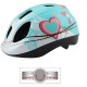 CASQUE "JUNIOR" FILLE KIT BLANC / BLEU TAILLE 52/56