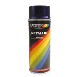 BOMBA PINTURA MOTIP ACRILICO 400ML NEGRO METAL 4049