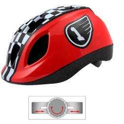 CASCO BICI RACE INFANTIL ROJO/BLANCOO/NEGRO TALLA 46/53