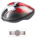 CASQUE VELO ENFANT GES HORNET ROUGE-GRIS-CARBONE (50-55)