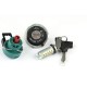 KIT CERRADURA ADAPT PIAGGIO ZIP 2T / 4T ( OEM: 643133 - 298581 - 573512 )