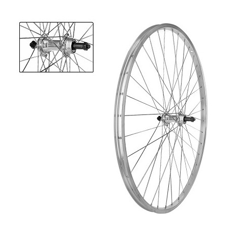 ROUE ARRIERE VTC 28" SIMPLE PAROIE A BLOCAGE RAPIDE ROUE LIBRE 6-7 VITESSES