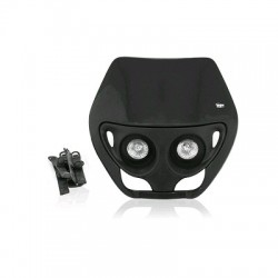 CABEZA HORQUIL ENDURO HALOG DOBLE OPTIC NEGRA