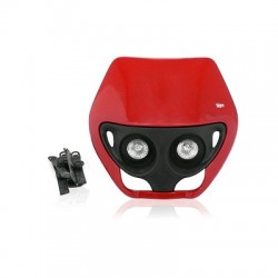 CABEZA HORQUIL ENDURO HALOG DOBLE OPTIC ROJO