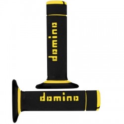 GRIPS DOMINO CROSS BI-COMPOSANTS NEGRO/JAUNE