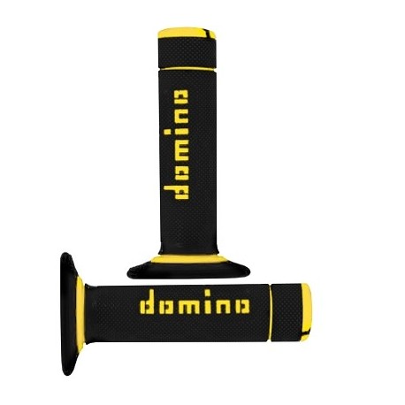 GRIPS DOMINO CROSS BI-COMPOSANTS NEGRO/JAUNE