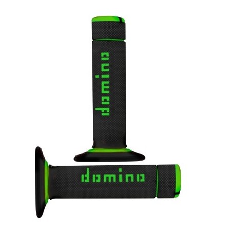 GRIPS DOMINO CROSS BI-COMPOSANTS NEGRO/VERDE