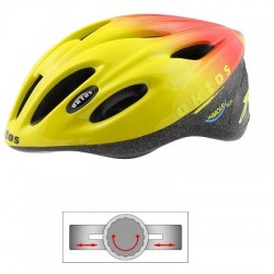 CASQUE VELO ADULTE OKTOS V17 JAUNE/ROUGE M