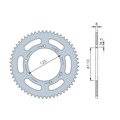 CORONA SHERCO SM 13 - 15 / HRD SONIC / CPI SM SX 56 DENTS 420