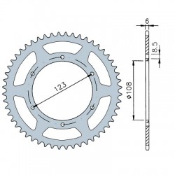 CORONA XR6 52 DIENTES 420