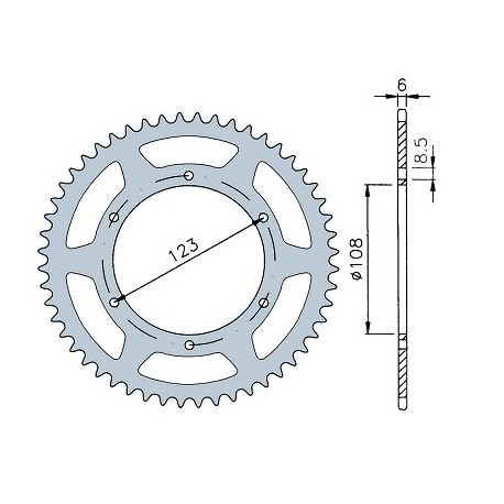 CORONA XR6 52 DIENTES 420