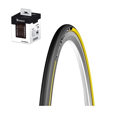 PNEU 700 X 23 MICHELIN LITHION 2 JAUNE TS GAMME 2015 (PRIX NET )