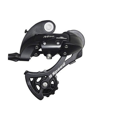 DERAILLEUR ARRIERE 9 V GRANDE CHAPE (11-34 DENTS) SUNRACE