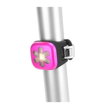 LUZ TRASERA KNOG BLINDER 1 FORMA FLOR 1 LED ROSA