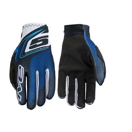 GUANTES FIVE MX PRACTICE PLATE BLUE S