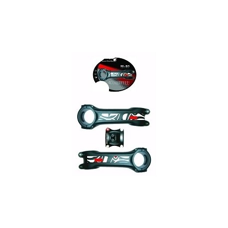 POTENCIA M.O.D.E. UNITY PARA MTB O/S:DIAMETRO 31,8MM 11/8AL-6061-T6TAPA 4 TORNILLOSANGULO DE 5° U 85°POTENCIA REVERSIBLE168GRS. 