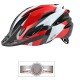 CASQUE VELO IN MOLD OKTOS ADULTE ROUGE/BLANC TAILLE 54/58